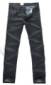 Men's Straight Waist Straight Leg Drape Black Jeans