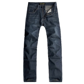 Men's Fashionale Straight Leg & Waist Worn Trouserlegs Blue Jeans