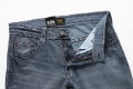Cotton Washable Men's Straight Leg Gray Blue Jeans