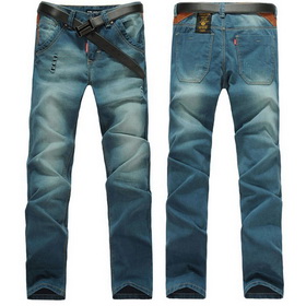 Men's Slim Straight blue Fit Jeans