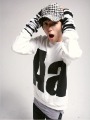 Fashion Cotton Men's White Leisure Letter Design Loose Pullover