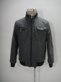 Men's Gray Zipper Pocket Winter Wool Jackets