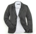 Men's Woolen Dark Grey Winter Single-breast Suit