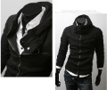 Men's Zipper High Collar Even Cap Cotton Jacket
