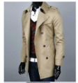 Men's Slim Lapel Long Sleeves Waterproof Windproof Nylon Jacket