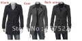 Men's Lapel Double-breast Button with Tie Long Dust Coat