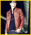 Breathable Quick Dry Reversible Waterproof Windproof Removable Fur Collar Fashion Men's PU Leather Body-shaped Jacket