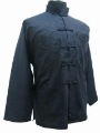 Chinese Traditional Style Men's Satin Embroidery Lapel Coat / Jacket