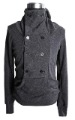 Men's Gray Turtleneck Wool Long Sleeve Sweater