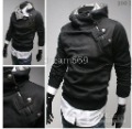 Men's Long Sleeve Black Hoodies Sweatshirts / Fleeces