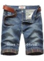 Man's Breathable Cotton Casual Jeans Shorts