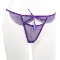 Spandex / Nylon Floral Lace Purple Sexy Underwear