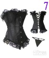 New Corsets Bustiers Women Sexy Lingerie Corset Bustier and G-String