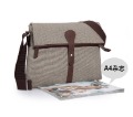 Men's Canvas Zipper Soft Messenger Shoulder Bag