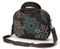Brown With Zippers Nylon Laptop Bags