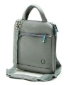 Silver Gray One Shoulder With Zippers Laptop Bags