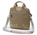 Gray One Shoulder With Zippers Laptop Bags