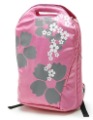 Pink Multi-purpose Nylon Zipper-pullers Laptop Backpack