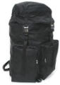 YKK Zippers Press Button Modern Strap Black Porter Backpack / School Satchel