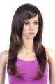 Ladies' Capless Long Brown Wave Full Bang Big Curly Hair Wigs