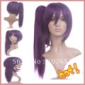 Fashion Jerry Curl Hair Cosplay Wig Long Purple Synthetic Hair Wigs