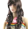 Synthetic Hair Brown Full Lace Wig Fashion Spring Curl Hair