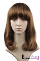 Ni Silk Neat Bang Fashion Curl Short Synthetic Full Lace Wig