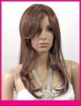Gold Color Synthetic Long Curl Full Lace Wig