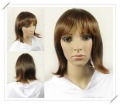 Lady Gold Short Straight Full-lace Human Hair Wigs