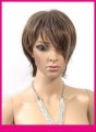 Gold Color Fluffy and Short Full Lace Wig