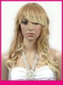 Fashionable Gold Long to Curl Full Lace Wig