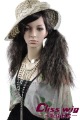 Spring Curl Inclined Bang Long Synthetic Full Lace Wigs