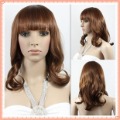 Lady's Curl Long Synthetic Neat Bang Full Lace Wigs