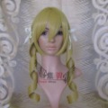 Golden Full Lace Straight Curly Tails Cosplay Wig