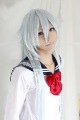 Full Lace White Long Ponytail Cosplay Party Hair Wig