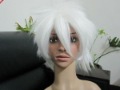 Short White Messy Style Spiky Layered Cosplay Wig
