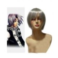 Silver Grey Short Wave Full Bang Remy Hair Cosplay Wig