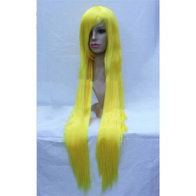 Long Golden Straight Party Dance Synthetic Cosplay Wig