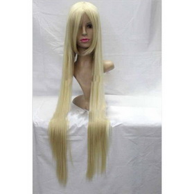 Party Dance Long Light Yellow Straight Synthetic Cosplay Wig