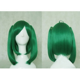 Dark Green Synthetic Hair Cosplay Wig
