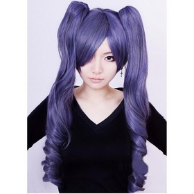 Lucky Star Kagami Violet Purple Cosplay Wig
