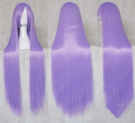 Ladies' Full-lace Long Purple Straight Cosplay Wig