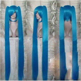 Dark Blue Full Lace Straight Cosplay Wigs