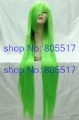 Long Green Color Straight Synthetic Party Wigs