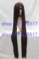 Long Chocolate Color Straight Party Dance Wigs