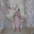 Golden Silver Alois Straight Party Wigs with Curly Tails