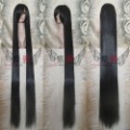 Black Extra Long and Thick Straight 100 CM Full Wig Hair