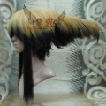 Black and Gold Funny Flying Short Costume Accessories Wig