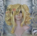 Golden Lace Front Indian Remy Synthetic Curly Cosplay Wig