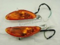 Half Ellipse Shape Orange Plastic Scooter Lights